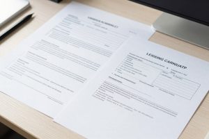 Attorney reviewing accident documentation and medical records