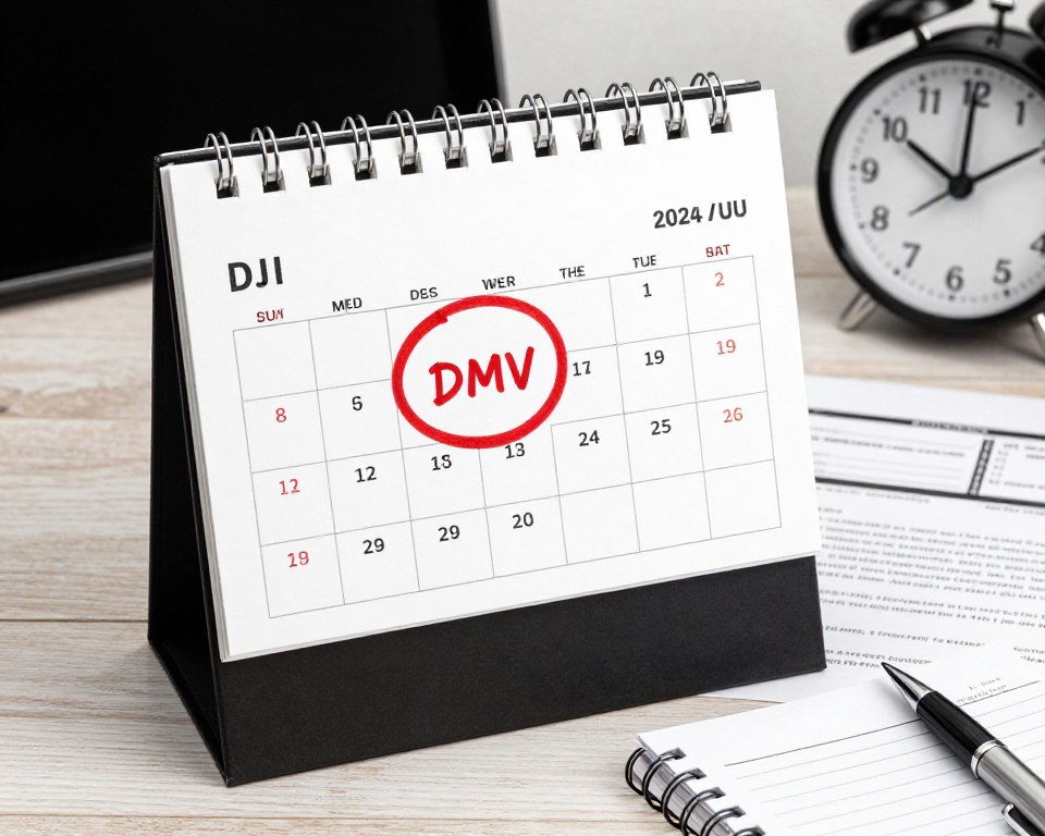 Calendar showing 10-day DMV hearing deadline for Los Angeles DUI cases Calendar showing 10-day DMV hearing deadline for Los Angeles DUI cases