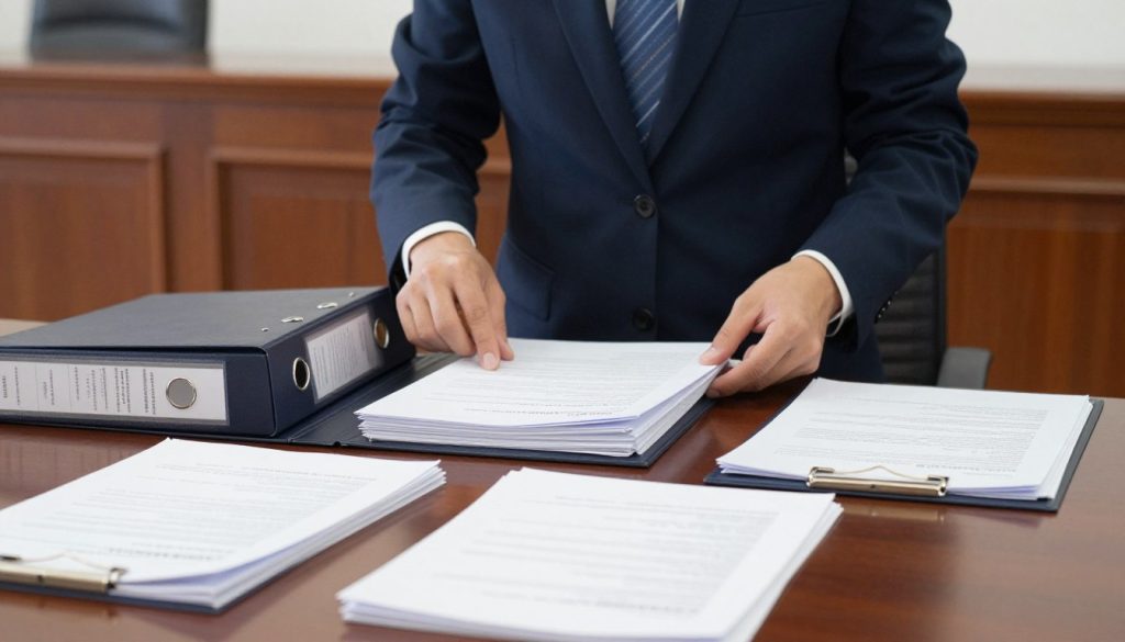 Criminal defense attorney preparing for trial Criminal defense attorney preparing for trial