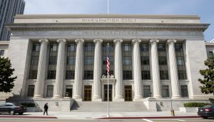 Immigration Court entrance in Los Angeles, California