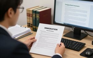 Immigration attorney preparing removal defense case in Los Angeles