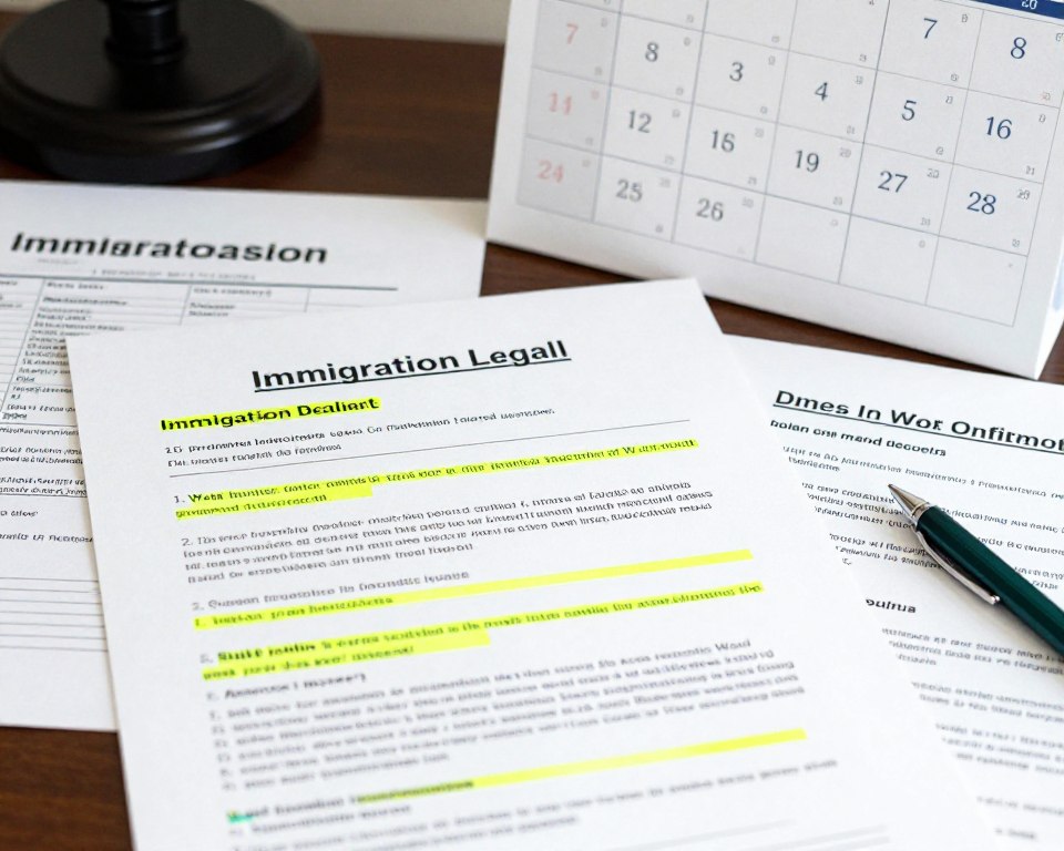 Immigration legal documents with urgent deadlines Immigration legal documents with urgent deadlines