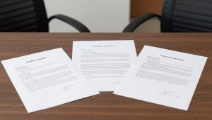 Legal documents and client communication materials