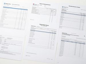 Medical expense receipts and billing statements