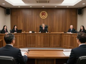 Immigration court proceedings with attorney representation