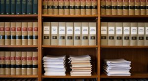 Immigration law books and case files about voluntary departure