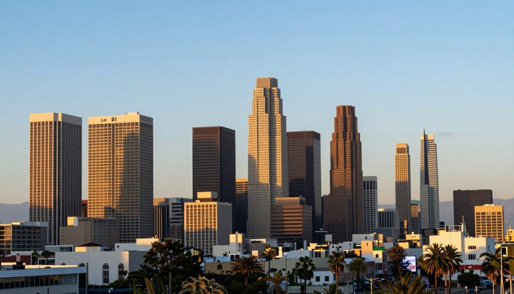 Los Angeles skyline representing legal services in Southern California Los Angeles skyline representing legal services in Southern California
