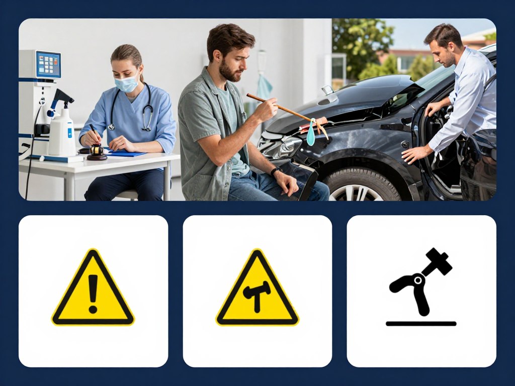 Various types of personal injury accidents and negligence incidents Various types of personal injury accidents and negligence incidents